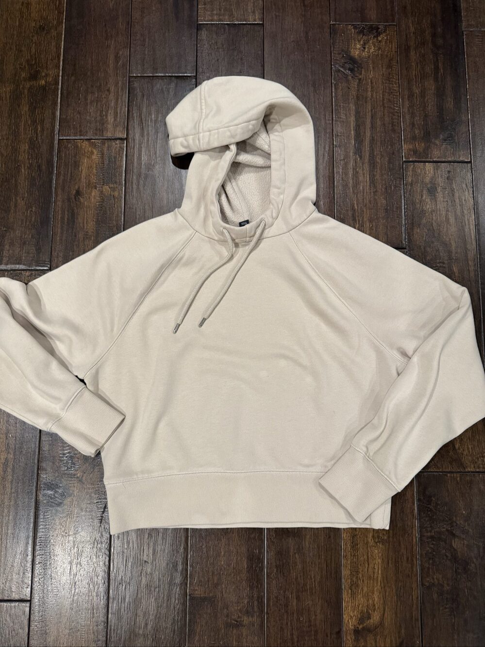 Women’s Universal Thread Pullover Hoodie – Cream Beige – Small